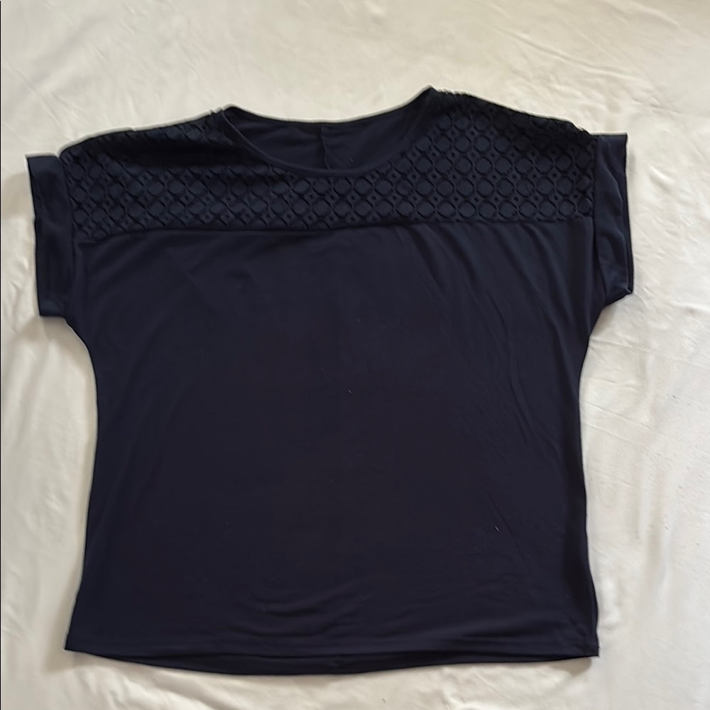 Elegant Navy Blue Women's Top